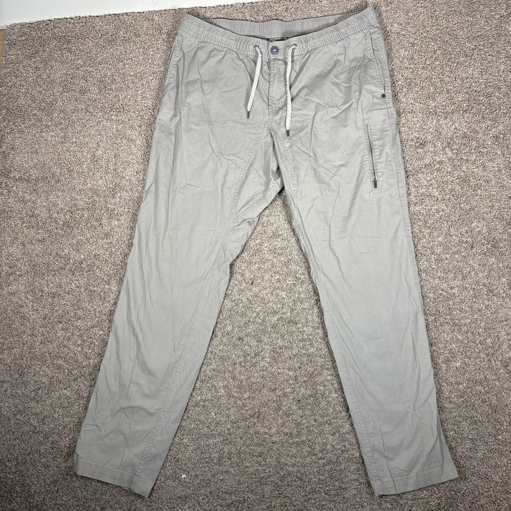 Vuori Mens Ripstop Climber Pants Khaki Tan V412 Stretch Organic Cotton XXL